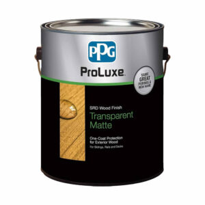 1 gallon PPG PROLUXE SRD RE Transparent Matte Exterior Stain