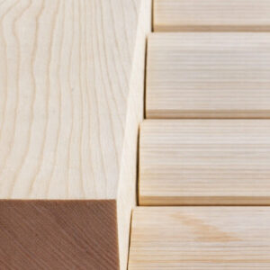 2-1/4"x4" White Pine Cottage Window & Door Trim - Circle Sawn/Skip Hewn (Reversible)